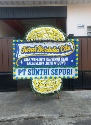Papan Bunga Duka di Telawang