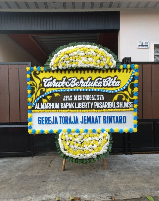 Papan Bunga Duka di Telawang